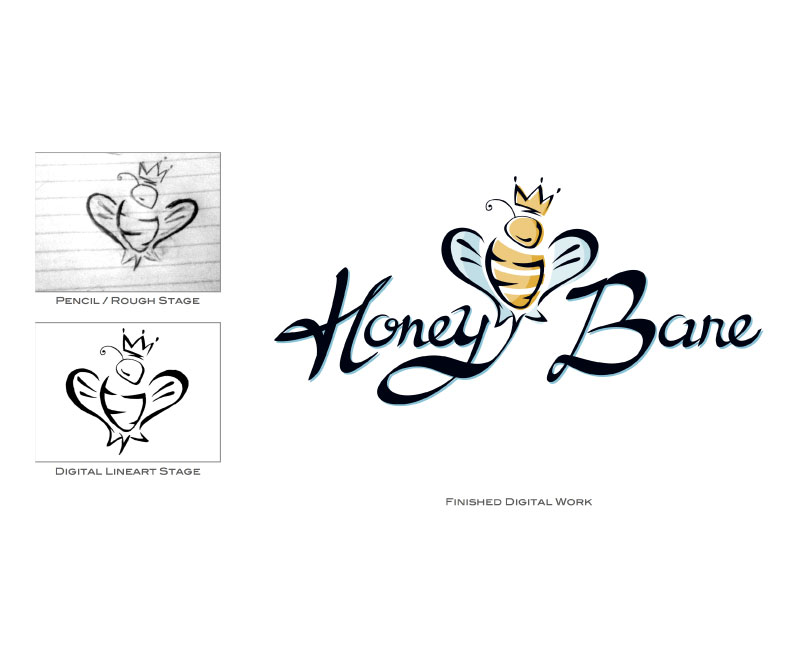 Honey Bare Mockup to Final Design