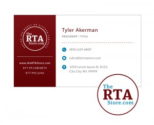 The RTA Store Business Card Design