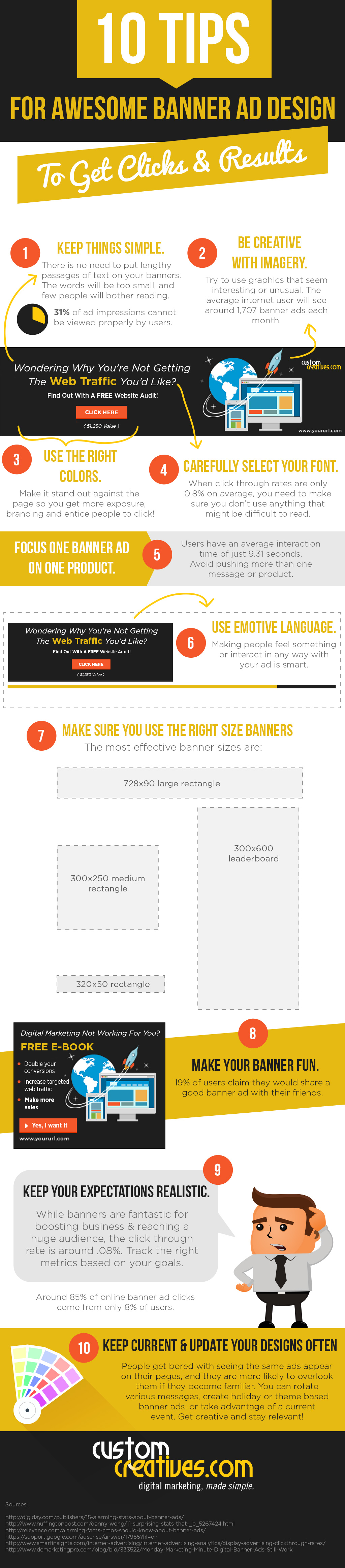 Banner Ad Design Tips - Infographic